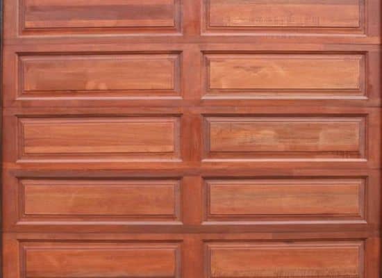 Garage Door Sectional Meranti Wood 10 Panel Single W2500xh2170mm 